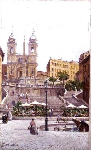 Antonietta Brandeis - The Spanish Steps, Rome