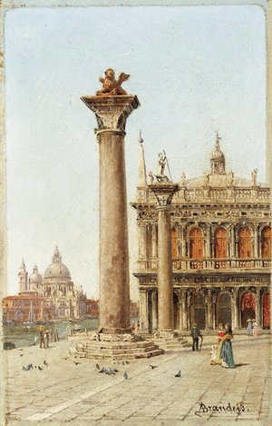 Antonietta Brandeis - Entrance to the Grand Canal from the Piazzetta