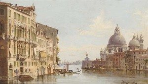 Antonietta Brandeis - The Grand Canal before Santa Maria della Salute, Venice