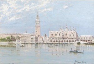 Antonietta Brandeis - The Piazza San Marco and the Doge's Palace, Venice