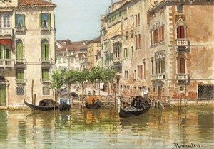 Antonietta Brandeis - Traghetto Maria del Giglio a view of Venice