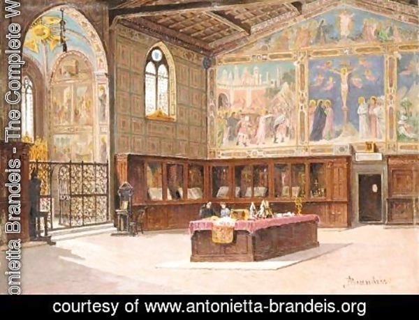 Antonietta Brandeis - The Sacristy Of The Church Of Santa Croce, Florence