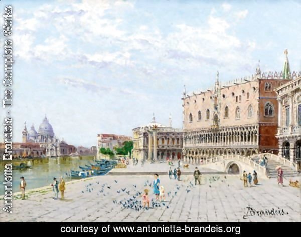 View Of The Palazzo Ducale With The Santa Maria Della Salute