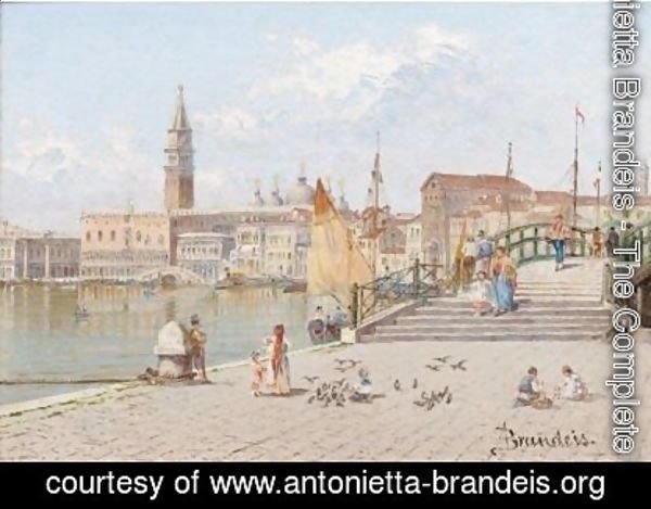 Antonietta Brandeis - View Across The Lagoon To The Doge's Palace
