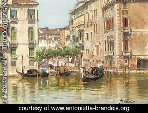 Antonietta Brandeis - Traghetto Maria del Giglio a view of Venice