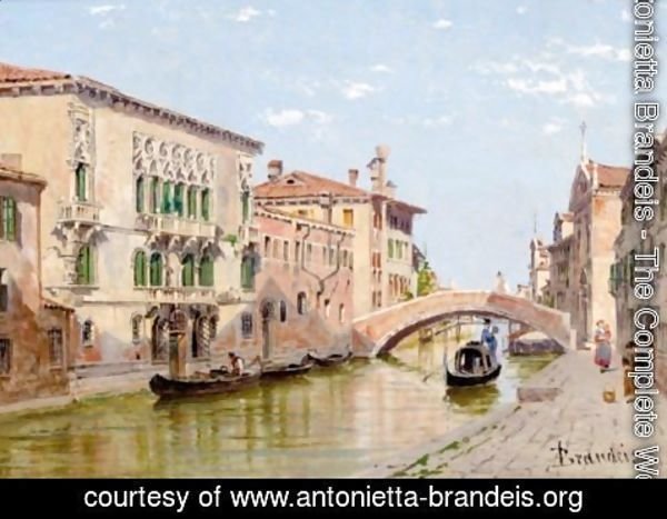 Antonietta Brandeis - A Venetian Canal
