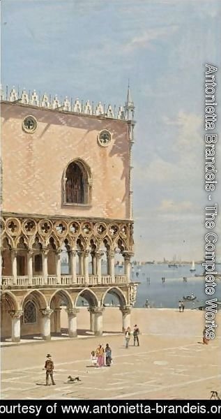 Antonietta Brandeis - A View Of San Marco's Square Towards San Giorgio Maggiore
