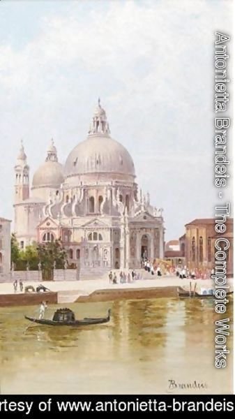 Antonietta Brandeis - A Pair Of Venetian Views Santa Maria Della Salute